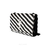 Kate Monogramme Saint Laurent Kate Monogram Small Striped Black White