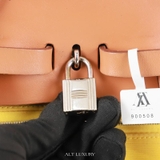 Hermès Herbag 31 Zip – Jaune Citron/Naturel Sable