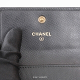 Chanel Coco Button Compact Wallet Black