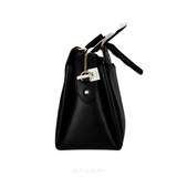 Coach Top Handle Bag – Da crossgrain màu đen