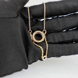 BVLGARI Circular Logo Necklace – Gold Tone