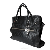 Gucci Guccissima Leather Boston Bag – Black