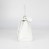 Balenciaga Hourglass Top Handle Bag – White
