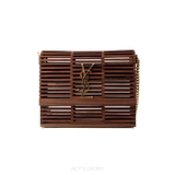 Saint Laurent Brown Wood Small Kate Bag – Sang trọng & độc đáo