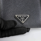 Prada Saffiano Leather Phone Pouch – Black