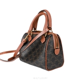 Celine Triomphe Canvas Boston Bag – Brown