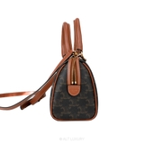 Celine Triomphe Canvas Boston Bag – Brown