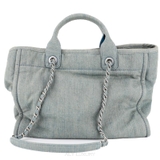 CHANEL Deauville Small Shopping Tote Bag – Denim xanh nhạt