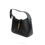 Yves Saint Laurent (YSL) Le Croc Effect Leather Shoulder Bag – Màu Đen