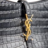 Yves Saint Laurent (YSL) Le Croc Effect Leather Shoulder Bag – Màu Đen
