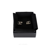 CHANEL CC Star Crystal Earrings