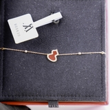 Van Cleef &amp; Arpels Sweet Alhambra Bracelet – Vàng hồng 18K & Carnelian viền kim cương