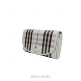 BURBERRY HIGHLANDS CHECK CHAIN WALLET