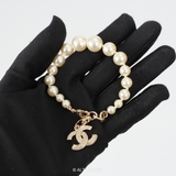 CHANEL CC PEARL CHARM BRACELET