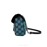 Gucci GG Marmont Flap Bag Diagonal Quilted GG Canvas Small – Thanh lịch & biểu tượng