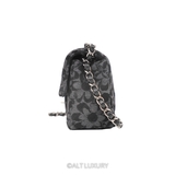 CHANEL FLORAL DENIM QUILTED MINI