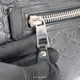 Gucci Guccissima Leather Boston Bag – Black