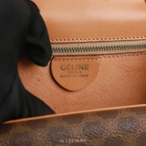 Celine Macadam Canvas Handbag – PVC nâu cổ điển