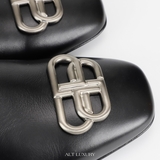 Balenciaga BB Logo Leather Loafers