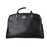 Coach Top Handle Bag – Da crossgrain màu đen
