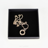 BVLGARI Circular Logo Necklace – Gold Tone