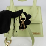 Jacquemus Le Chiquito Mini Top Handle Bag – Da màu xanh nhạt