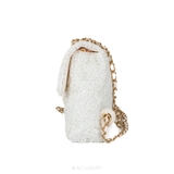 Chanel Classic Flap Bag Tweed – White