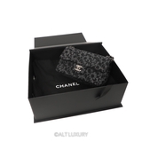 CHANEL FLORAL DENIM QUILTED MINI