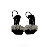 Alexander Wang Crystal Knot Slingback Heels
