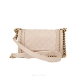 Chanel Boy Quilted Lambskin Wallet On Chain – Beige