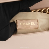 Chanel Boy Quilted Lambskin Wallet On Chain – Beige