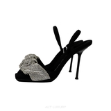 Alexander Wang Crystal Knot Slingback Heels