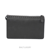 FENDI BUGS MONSTER EYES SAFFIANO LEATHER CLUTCH