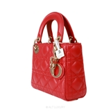 Dior Mini Lady Dior Red Patent