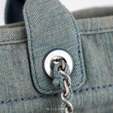 CHANEL Deauville Small Shopping Tote Bag – Denim xanh nhạt