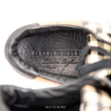 Burberry Beige Patent Leather Nova Check Sneakers – Phong cách cổ điển pha hiện đại