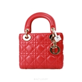 Dior Mini Lady Dior Red Patent