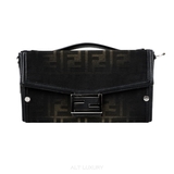 Fendi Baguette Bag – FF Canvas Black