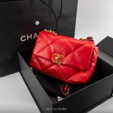 Chanel Leather Medium 19 Flap Bag – Sang trọng & thời thượng trong sắc đỏ quyến rũ