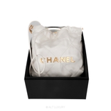 Chanel 19 Flap Bag Quilted Lambskin – White
