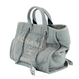CHANEL Deauville Small Shopping Tote Bag – Denim xanh nhạt