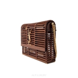 Saint Laurent Brown Wood Small Kate Bag – Sang trọng & độc đáo