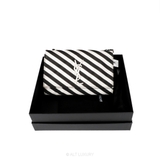 Kate Monogramme Saint Laurent Kate Monogram Small Striped Black White
