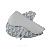 Dior Saddle Bag – Oblique Jacquard (Grey)