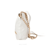 Chanel 19 Flap Bag Quilted Lambskin – White