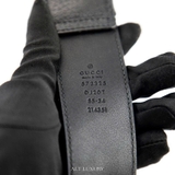 Gucci Black Textured Leather Buckle Belt – Thanh lịch & tinh tế