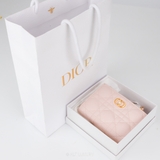 Dior Caro Compact Wallet Quilted Cannage Lambskin – Pink