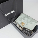 Chanel 19 O Case Grey Satin