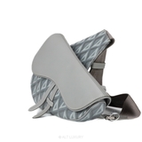 Dior Saddle Bag – Oblique Jacquard (Grey)