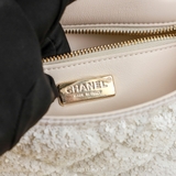 Chanel Classic Flap Bag Tweed – White
